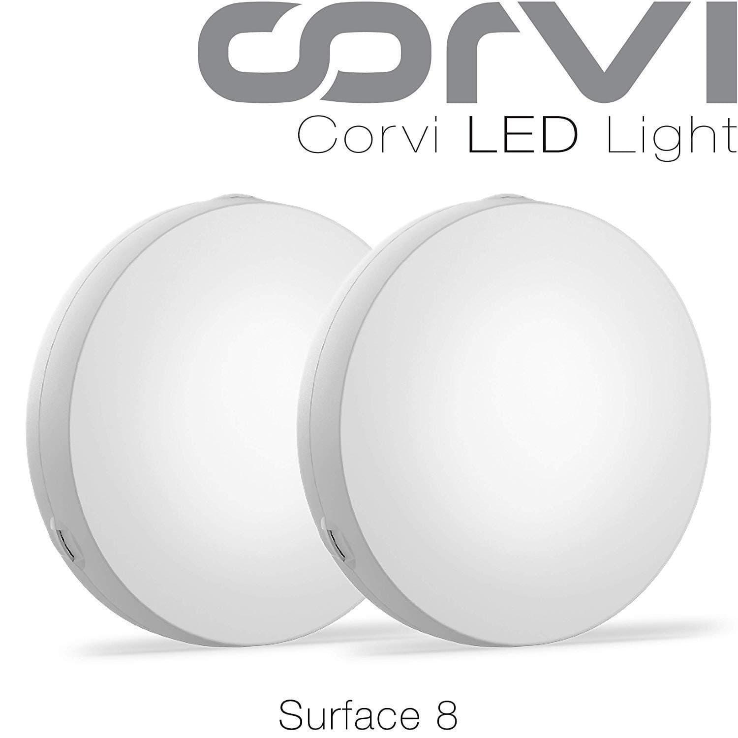 Corvi LED Panel Light - 20 Watts - Surface 8 (Easy White - Pack of 2) (White)