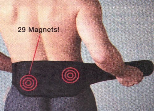 MAGNETIC BACK SUPPORT BELT WITH 29 MAGNETS - SIZE MEDIUM by Magnetic Therapy