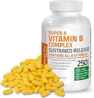 Bronson Vitamins Vitamin B Complex Sustained Slow Release, 250 Tablets