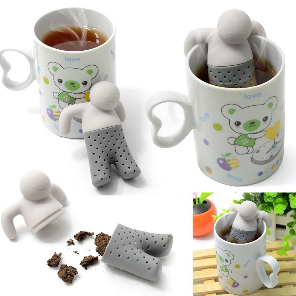 Silicone Infuser Loose Tea Leaf Strainer Herbal Spice Filter Diffuser for Teapot Teacup Mugs