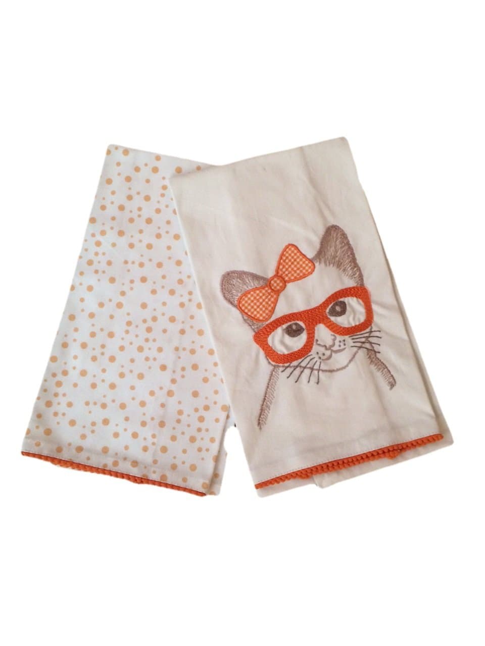 Tea Towel Cat with Specs