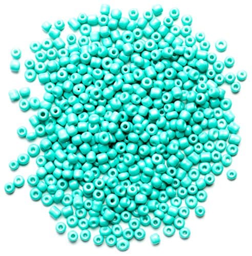 40g 6/0 Turquoise Opaque E-beads