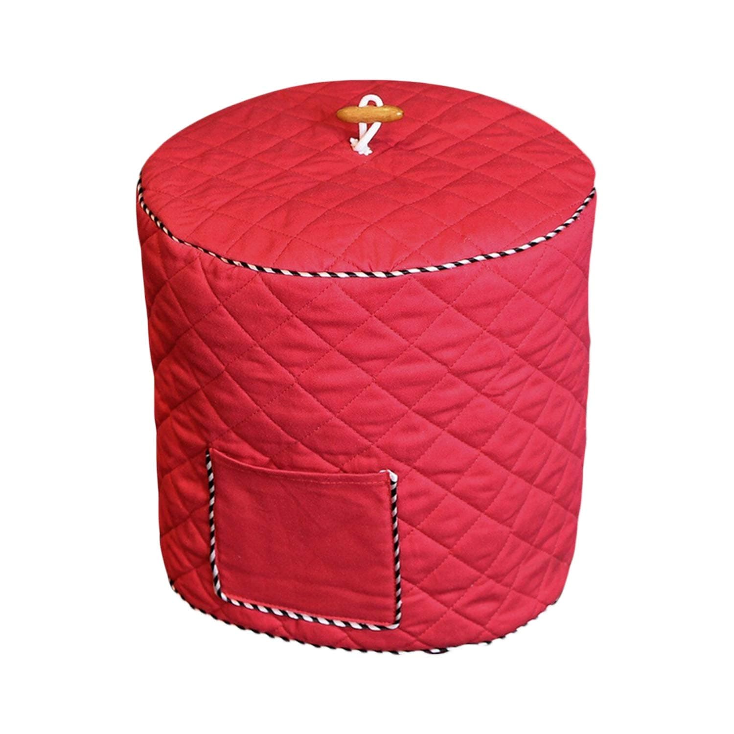 Home Kitchen Dustproof Anti-Static Protective Cover with Front Pocket for 5 6 Qt Instant Pot Pressure Cooker Air Fryer Red