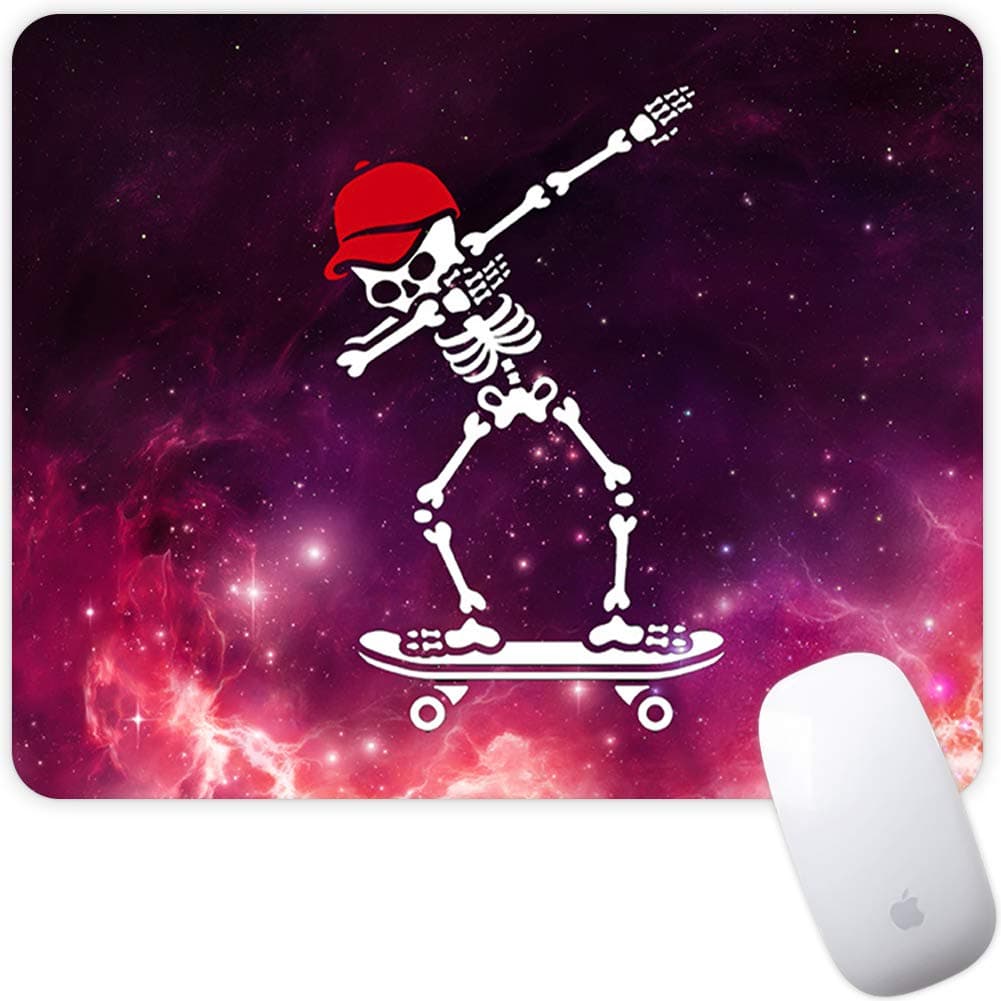 Marphe Mouse Pad Mousepad Non-Slip Rubber Gaming Mouse Pad Rectangle Mouse Pads for Computers Laptop (Red Hat Skateboard)