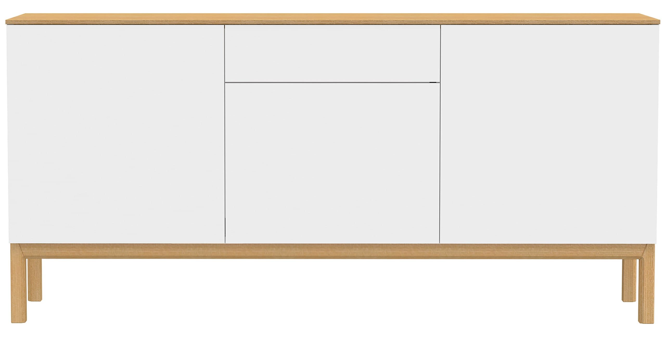 TENZO Designer Sideboard, White/Oak
