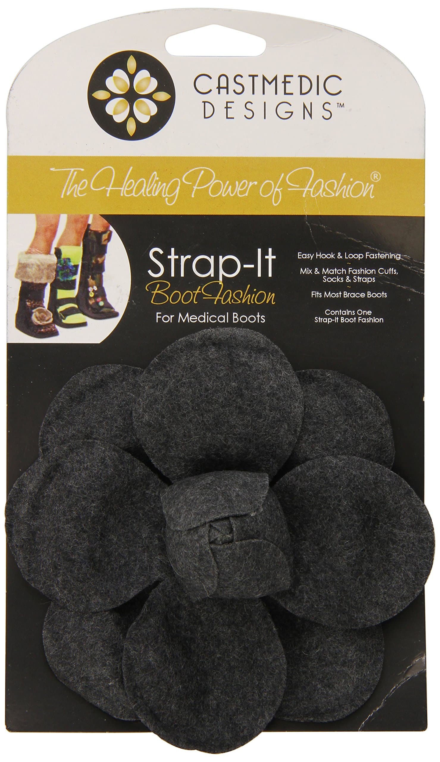 CastMedic Designs Strap-It Flower Wool, Grey