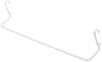 Cabilock Expandable White Pegboard Cloth Rack, Pegboard Paper Towel Holder Hooks, Modular Garage and Workshop Accessories for Standard Peg Boards