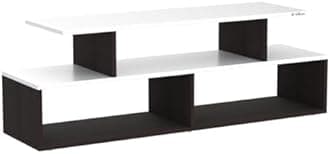 Anikaa Melina Engineered Wood TV Unit/TV Stand/Floor Standing TV Unit/TV Cabinet/TV Entertainment Unit (Wenge White)- Ideal for Upto 55"(D.I.Y)