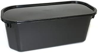 Take Away Supplies LTD 5 Litre Black Napoli Ice Cream Container/Food Storage x100
