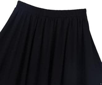 Hedmy Kids Girls Elastic High Waist Skirts Ballerina Long Maxi Pleated A-line Swing Skirt Performance Costume