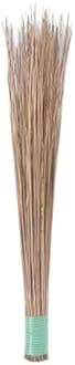 Brown Color Natural Coconut Leaf Grass Broom Stick Jhadu for Home and Kitchen Cleaning Broom Stick (Teela/Nariyal Jhadu) Set of 1