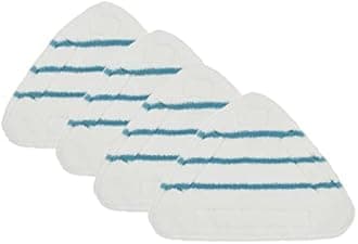 4Pcs Replacement Spare Parts Reusable Mop Pads Fit for True & Tidy STM-500, STM-700, and STM-700A Steam Mop Accessorie, And Other Steam Mops, Machine Washable up to 100x