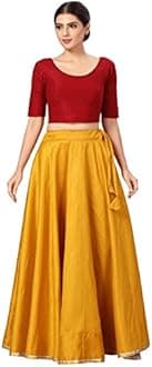 Studio Shringaar Women's Polyester Maxi Skirt