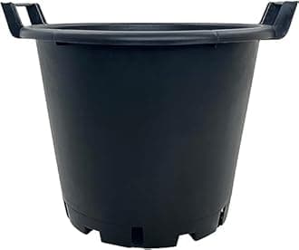 Oakland Gardens Heavy Duty 30L Plant Pots Potato Containers With Handles Buckets Plastic Planters - Large Planter Pots for Gardens - Flowers, Vegetables & Trees (30 L, Pack of 6)