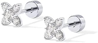 PAVOI 14K Snake Stud Flat Backs