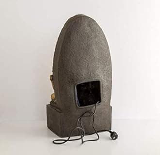 Gannpati Fiber Indoor Outdoor 4 Steps Fountain with Led Lights for Home Decor and Office Decoration Or Gifting (Size:32 x 24 x 70 cm) (Ganesh Fountain 2)