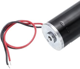 MECCANIXITY DC 12V High Torque Turbine Worm Geared Motor with 8mm Shaft 400RPM Geared Motor with Wire for Electric Fireplace