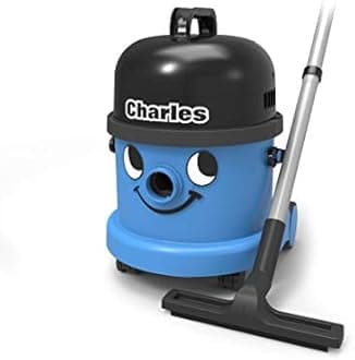 Henry CVC370-2 Charles Wet and Dry Vacuum Cleaner, 15 Litre, 1060 W, Blue, Blue / Black & NVM-1CH/907075 HepaFlo Vacuum Bags, Pack of 10