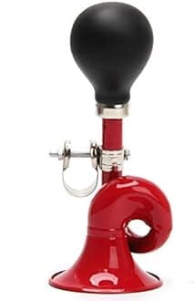 Coolrunner Bugle Horn, Retro Clown Horn, Kids Bike Horn, Classic Vintage Metal Twist Loudspeaker Siren Hooter Snail Air Horn for Vehicles Bicycles Golf Cart