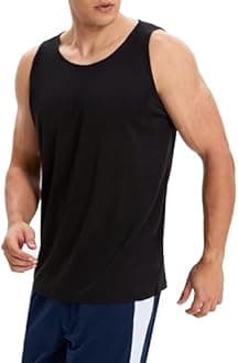 OYGSieg 6 Pack Men's Quick Dry Workout Tank Tops Breathable Gym Sleeveless Muscle Shirts for Active Men