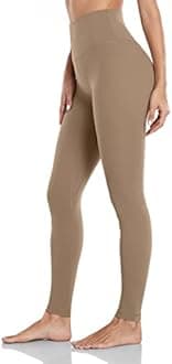 HeyNuts Essential/Pure&Plain 7/8 Leggings, High Waisted Compression Soft Pants Workout Athletic Yoga Pants 25"