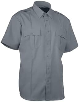 First Class 100% Polyester Short Sleeve Men's Uniform Shirt White