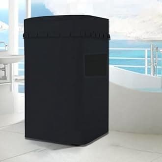 Mini Portable Washing Machine Cover for 13lbs (1.34 Cu. Ft.) Compact Small Washer Machine,Waterproof, Sun-Proof, Extend their Service Life, Zipper Design for Easy Use (20"W×20"D×33"H)