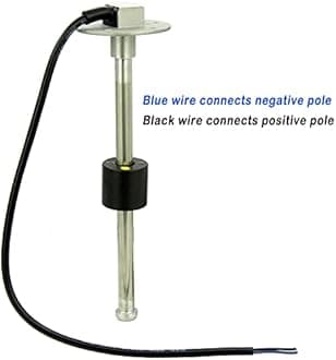 RV Marine Fuel Sending Unit, Water Level Gauge, Fuel Level Gauge, 0-190ohm Fuel Water Level Sensor Fuel Level Tank Sending Unit for Boat Truck Car RV (600mm, 5 Holes Sensor)