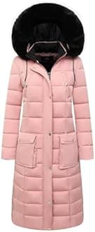MOERDENG Women's Waterproof Long Winter Coat Thickened Down Alternative Jacket Warm Puffer Jacket Parka