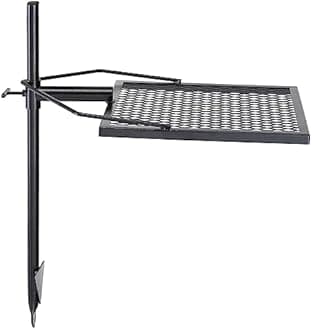 VEVOR Swivel Campfire Grill Heavy Duty Steel Open Fire Cooking Grate Adjustable