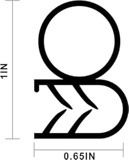 Car Door Rubber Seal Strip with Side Bulb, 26 Feet PVC Bulb Trim with EPDM Automotive Rubber Weather Striping for Cars, Boats, Trucks, RVs, and Home Applications