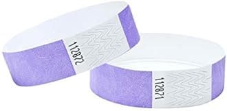 J&R Wristbands 100 Pack 3/4" Tyvek Wristbands, Paper Bracelets Used for Events, Night Clubs, Water Parks, etc. (Lavender)