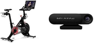 Original Peloton Bike | Indoor Stationary Exercise Bike with Immersive 22" HD Touchscreen + Peloton Guide AI-Powered Personal Strength Training Device For Your TV, with Built-In Camera Technology