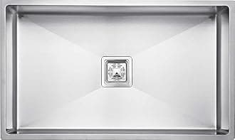 EVANEX Kitchen Sink | 30x18x10 Inch Single Bowl Handmade Sink for Kitchen | 304 Grade Stainless Steel Sinks with Brushed Matte Finish Basin Including Waste Pipe, Coupling & Fruit Basket