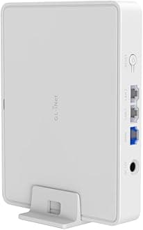 GL-B3000 (Marble) Wi-Fi 6 Home Router, AX3000 Wall Photo Frame, Dual Band, OpenVPN and WireGuard Support, Home Parental Control, OpenWrt, 3 Gigabit Ethernet Ports