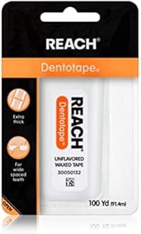 Dentotape Extra Wide Unflavored Floss, Waxed, 100yds [Personal Care]