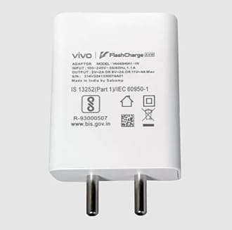 Vivo 44W Original Flash Charger USB-A Adapter Compatible with Vivo V25 5G/V23 5G/V23 E 5G/V23Pro 5G/Y35/Y75/Y73/V25/V23/V325E/V21/V21 Pro/V20 Pro/V20/V19/T144W/Iqoo Z6/Z6 Lite 5G(44W)