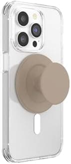 PopSockets Phone Grip for MagSafe with Kickstand, Magnetic Stand, Swappable Top, Secure Hold for iPhone MagSafe Cases, Phone & Tablet Grip, Cute PopSockets - Soft Touch Latte
