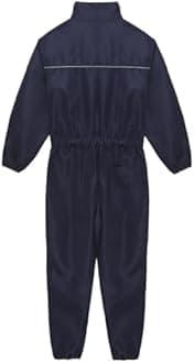 Alvivi Work Overalls for Men One Piece Wear-resistant Mechanics Jumpsuit Long Sleeve Navy Coveralls