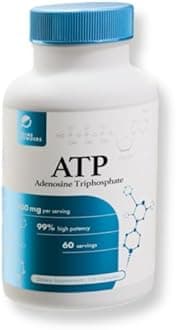 Prime Powders ATP Capsules - 120 Capsules - Adenosine Triphosphate Disodium - 400mg per Serving - Boost Energy Endurance Stamina