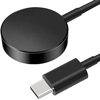 USB C Galaxy Watch 7/6 Classic/6 Charger, Aluminum Alloy Charging Cable Compatible with Samsung Galaxy Watch 6 Classic/6/5/5 Pro...3.3FT/1M, Black