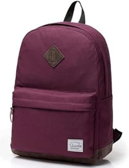 Backpack for Men Women,VASCHY Classic Water-resistant Lightweight Travel School Backpack Casual Daypack