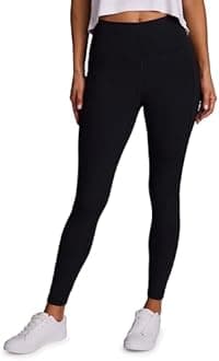 RBX Active Women's Ultra Soft Solid Workout Running Yoga Leggings with Pockets