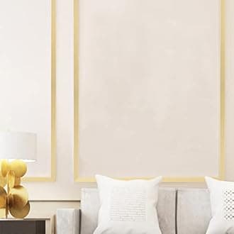 Flexible Molding & Wall Trim | Peel and Stick Design | Ceiling, Floor, Mirror, Corner, Wardrobe, Cabinet and Auto Trim, 16.4 ft x 0.8 inch