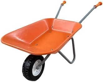 New Child Kids Wheelbarrow - Orange/Grey - Toy, Play, Farm, Gardening