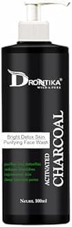 Drontika Wild & Pure Activated Charcoal Bright Detox Face Wash Deep Cleansing & Brightening Formula for Clear, Radiant Skin 100ml.