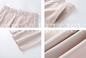 SPTALLFITJSV Men's 3 Piece Suits Slim Fit, Blazer Double Breasted Vest and Pants, Wedding Prom Business Suit with Gold Button