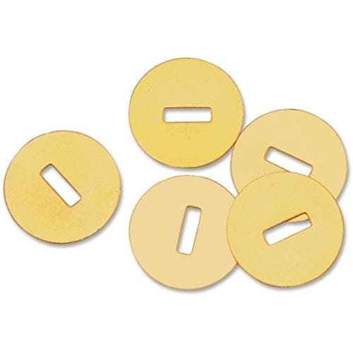 Advantus 812C Solid Brass Washers 100/BX Brass