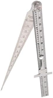 Taper Composition Gauge 1-6 Inch 1-15 Gap Diameter Depth Measuring Stainless Steel Imperial Metric Measurement Welding Gauge