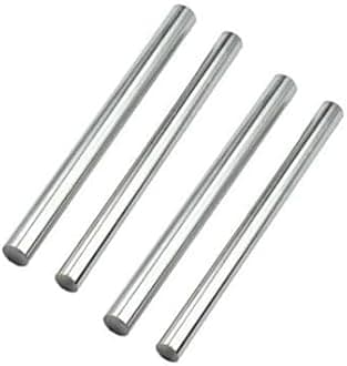 4PCS Pure Zinc Rod 100mm x 10mm, High Pure Zinc Rods, High Purity 99.995%, Length 100mm/3.93", Diameter 10mm/0.39"